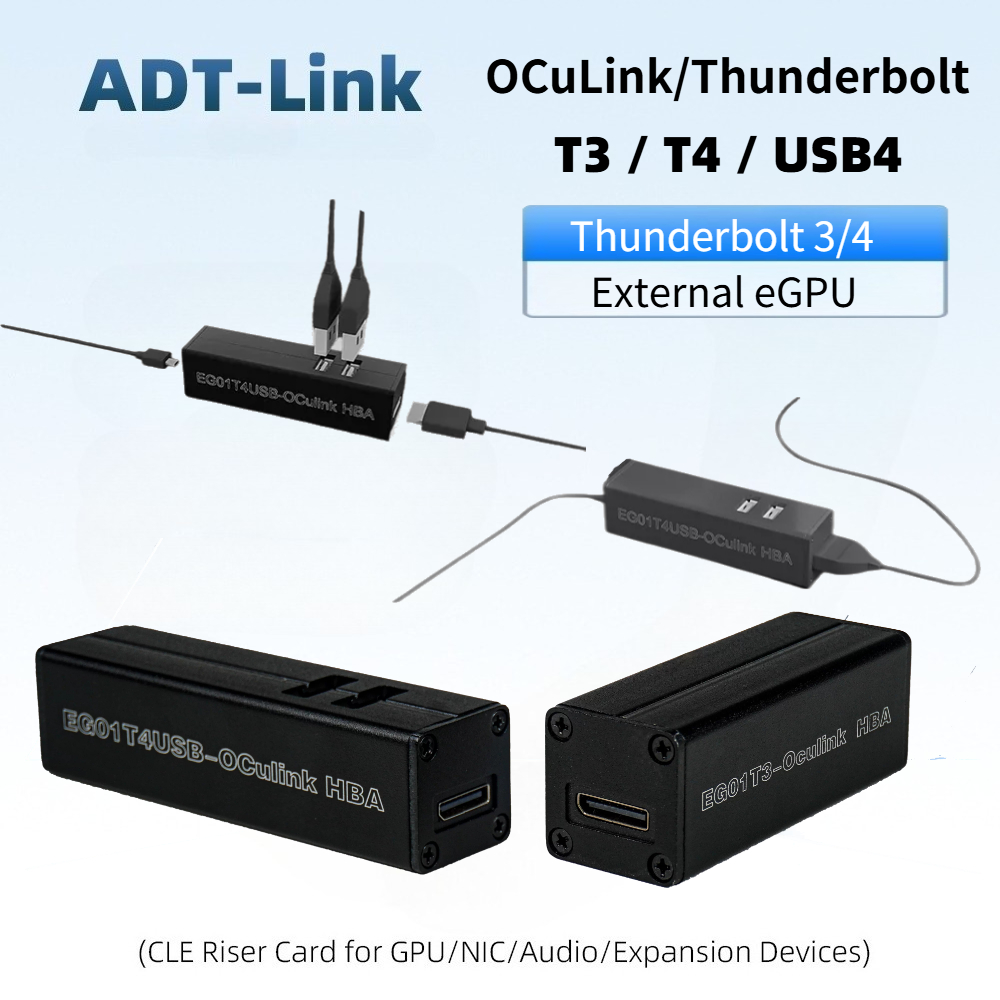 Adaptor T3 / T4 OCuLink Thunde - Oculink Egpu Dock Graphics Card ulasan dan harga