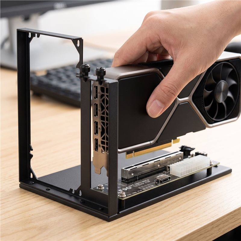 Aktif F9G-BK7 EGPU OCuLink GPU - Oculink Egpu Dock Graphics Card ulasan dan harga